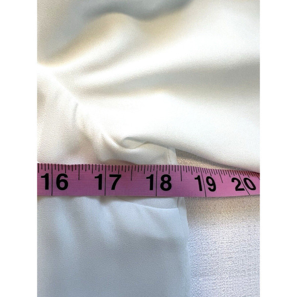 Babaton Aritzia Blouse Top Womens Size XS White Chiffon Off The Shoulder - Picture 6 of 7